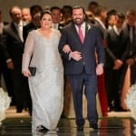 Traje do noivo: terno Giogio Armani. Casamento ostentação do casal milionário Djalma e Priscila. Foto: Celso Junior e Ueslei Marcelino.